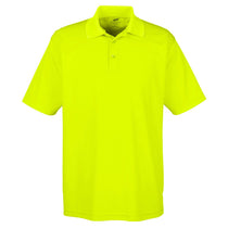 UltraClub Men's Bright Yellow Cool & Dry Mesh Pique Polo