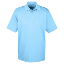 UltraClub Men's Columbia Blue Cool & Dry Mesh Pique Polo