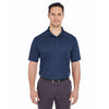 UltraClub Men's Navy Cool & Dry Mesh Pique Polo