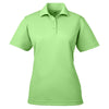 UltraClub Women's Light Green Cool & Dry Mesh Pique Polo