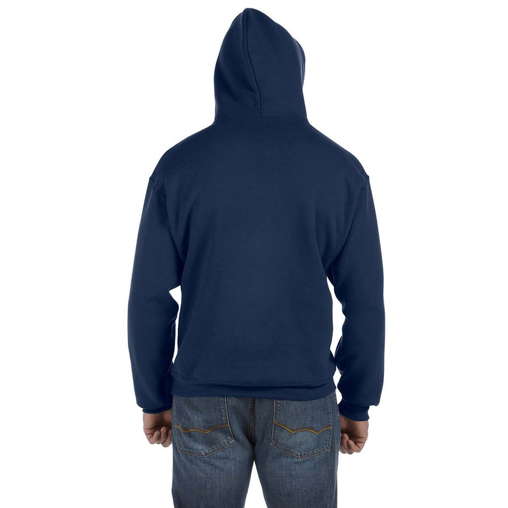 Fruit of the Loom Men's J Navy 12 oz. Supercotton Pullover Hood