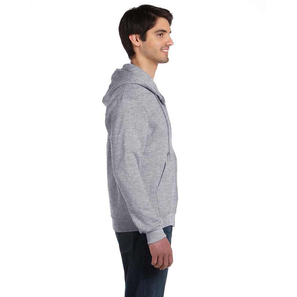 Fruit of the Loom Men's Athletic Heather 12 oz. Supercotton Full-Zip Hood