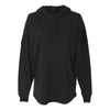J. America Women's Black Hooded Game Day Jersey T-Shirt