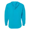 J. America Women's Maui Blue Hooded Game Day Jersey T-Shirt