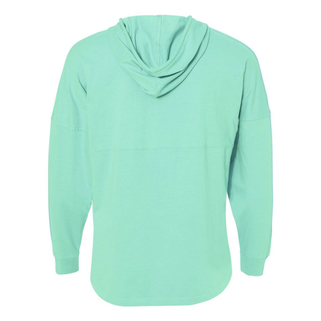 J. America Women's Mint Hooded Game Day Jersey T-Shirt