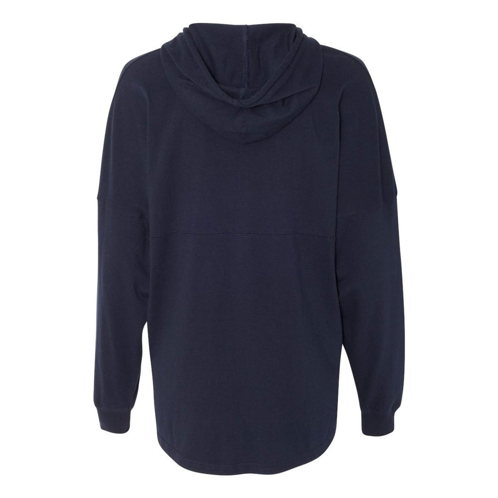 J. America Women's Navy Hooded Game Day Jersey T-Shirt