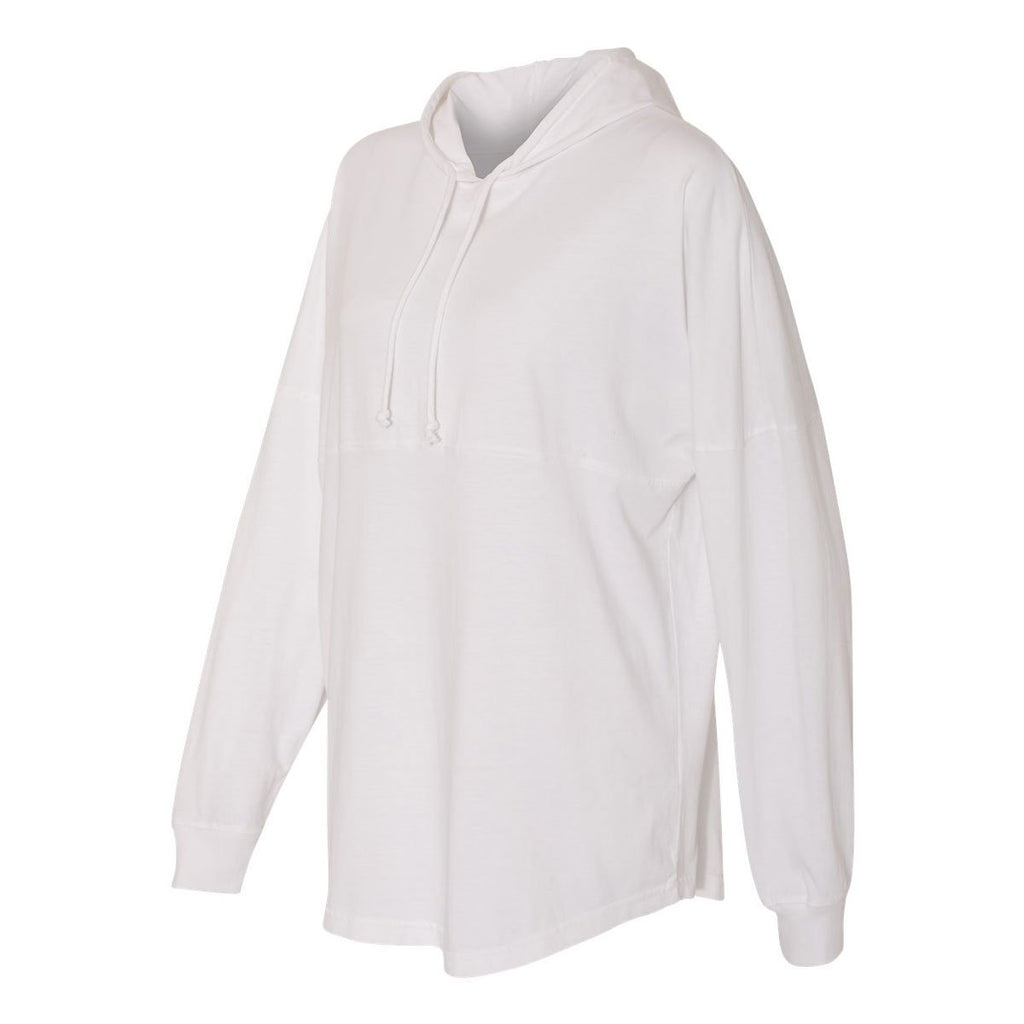 J. America Women's White Hooded Game Day Jersey T-Shirt