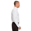 UltraClub Men's White Performance Poplin