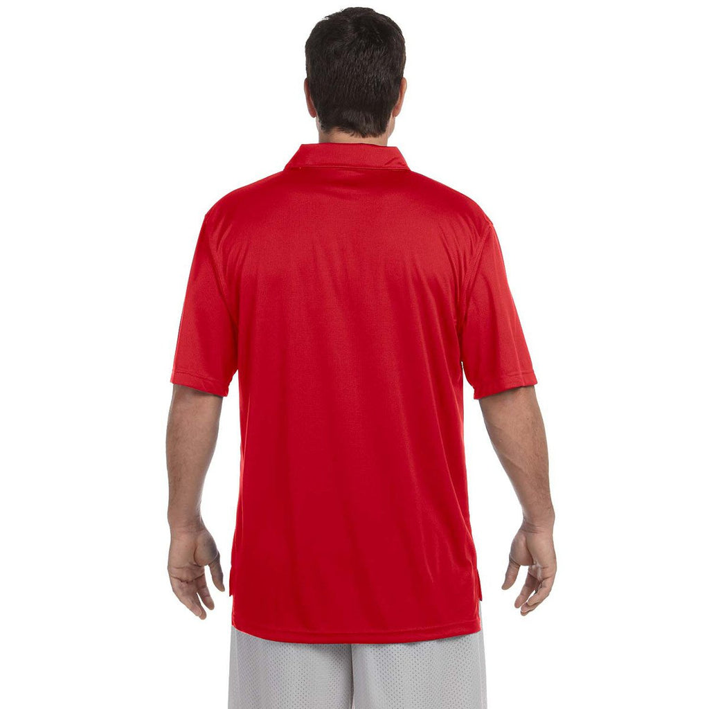 Russell Athletic Men's True Red Team Essential Polo