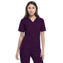 Dickies Unisex Eggplant EDS Signature V-Neck Top