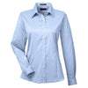 UltraClub Women's Blue Non-Iron Pinpoint