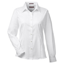 UltraClub Women's White Non-Iron Pinpoint