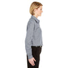 UltraClub Women's Black Medium-Check Woven