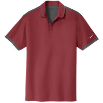 Nike Men's Team Red/Anthracite Golf Dri-FIT Stretch Woven Polo