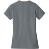 Nike Women's Cool Grey/Dark Grey Dri-FIT Stretch Woven V-Neck Top