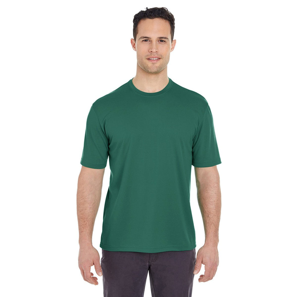 UltraClub Men's Forest Green Cool & Dry Sport T-Shirt