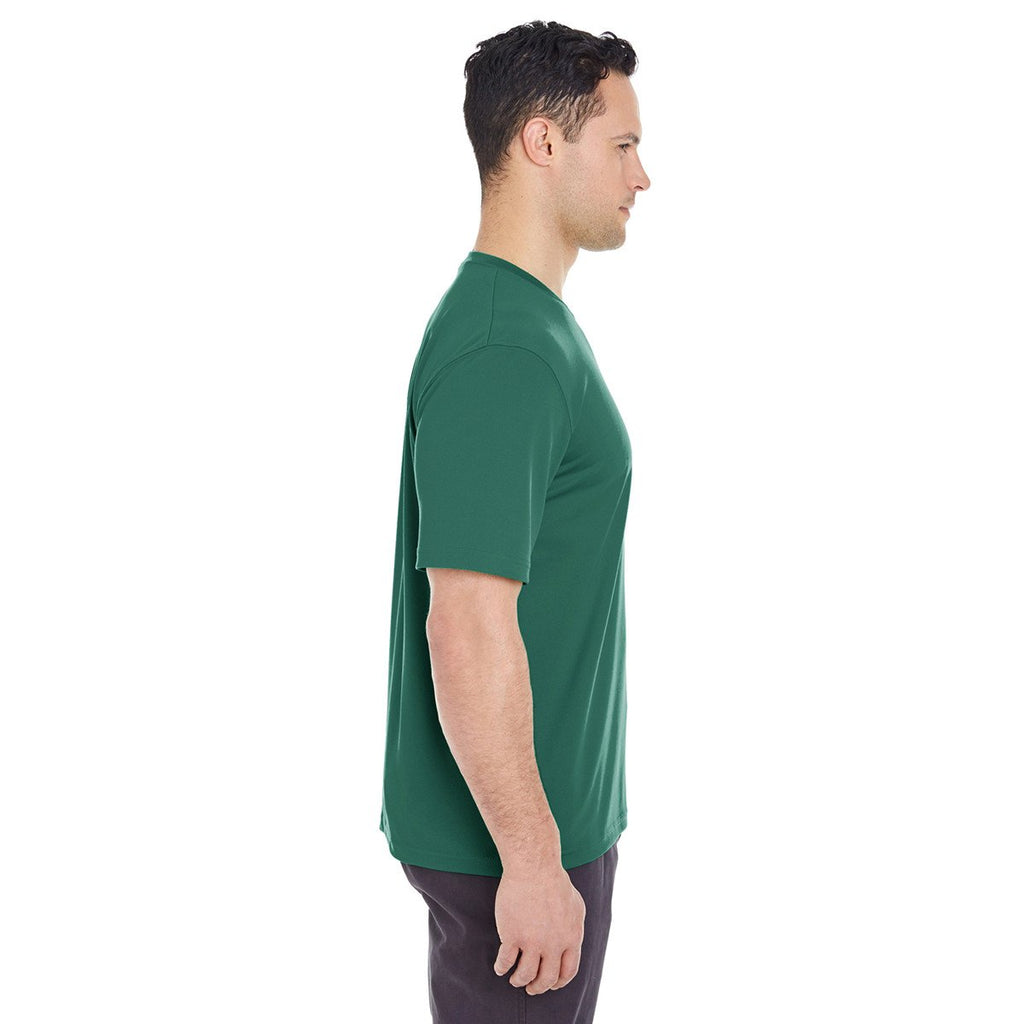UltraClub Men's Forest Green Cool & Dry Sport T-Shirt