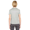 UltraClub Women's Grey Cool & Dry Sport V-Neck T-Shirt
