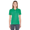 UltraClub Women's Kelly/White Cool & Dry Sport Two-Tone Polo