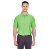 UltraClub Men's Apple Cool & Dry Elite Tonal Stripe Performance Polo