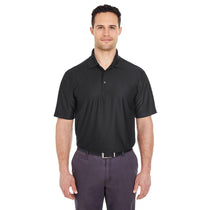UltraClub Men's Black Tall Cool & Dry Elite Performance Polo