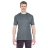 UltraClub Men's Charcoal Cool & Dry Sport Performance Interlock T-Shirt