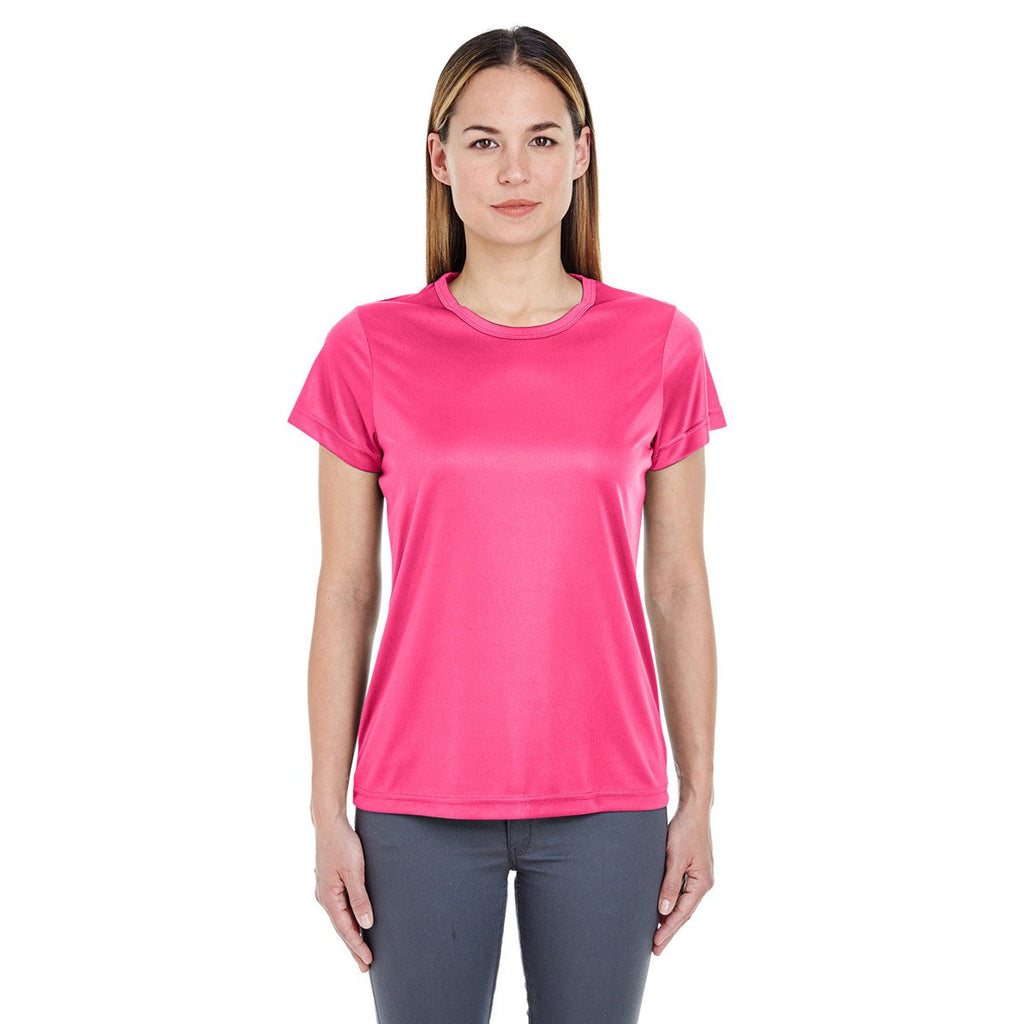 UltraClub Women's Heliconia Cool & Dry Sport Performance Interlock T-Shirt