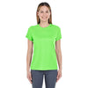UltraClub Women's Lime Cool & Dry Sport Performance Interlock T-Shirt