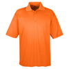 UltraClub Men's Orange Cool & Dry Sport Performance Interlock Polo