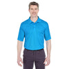 UltraClub Men's Sapphire Cool & Dry Sport Performance Interlock Polo