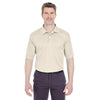UltraClub Men's Stone Cool & Dry Sport Performance Interlock Polo