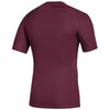 adidas Men's Maroon Alphaskin Short Sleeve Top