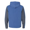 J. America Men's Royal Heather Omega Stretch Terry Hooded Pullover