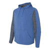 J. America Men's Royal Heather Omega Stretch Terry Hooded Pullover