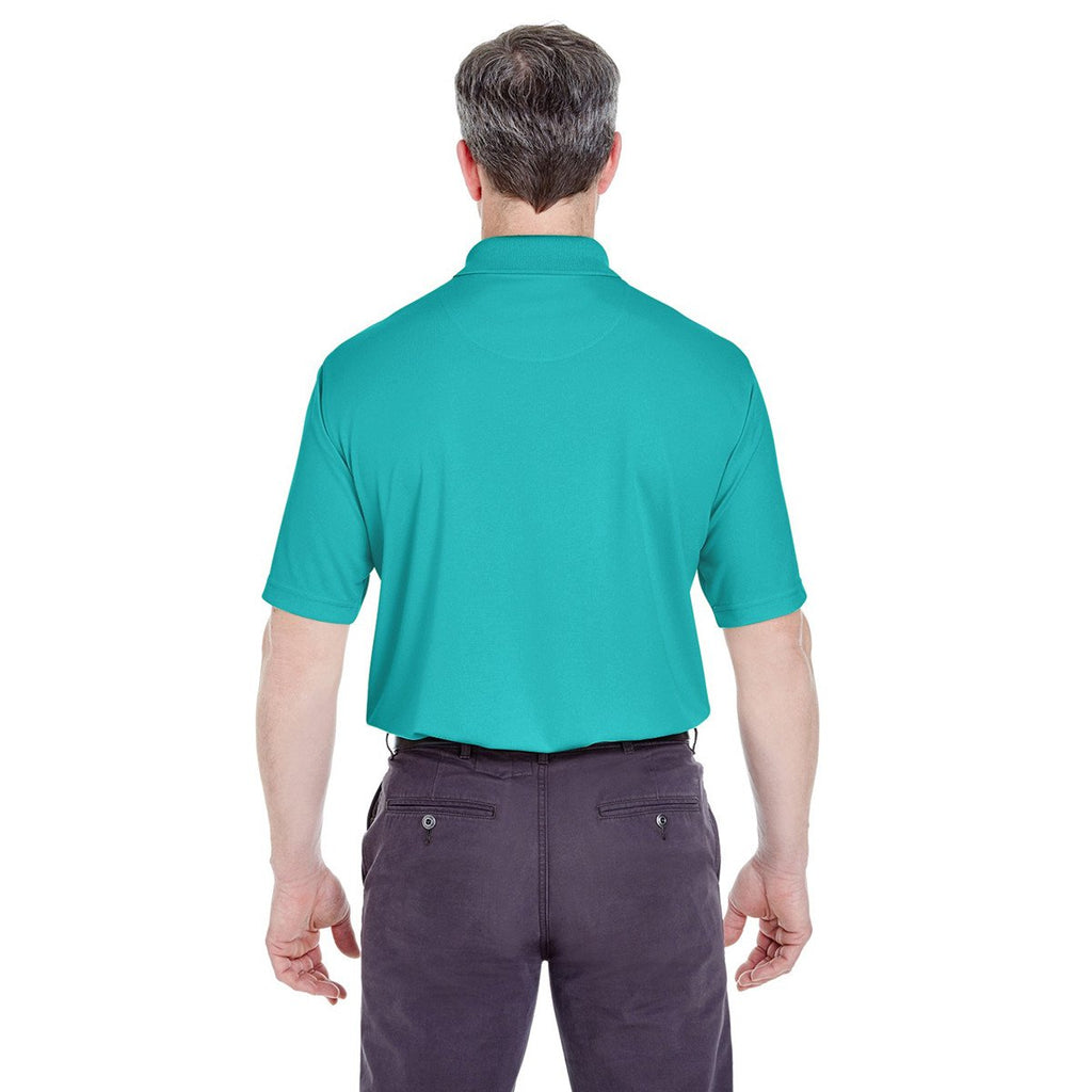 UltraClub Men's Jade Cool & Dry Stain-Release Performance Polo