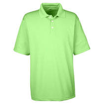 UltraClub Men's Light Green Cool & Dry Stain-Release Performance Polo