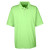 UltraClub Men's Light Green Cool & Dry Stain-Release Performance Polo