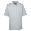 UltraClub Men's Silver Cool & Dry Stain-Release Performance Polo