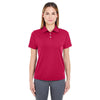UltraClub Women's Cardinal Cool & Dry Stain-Release Performance Polo