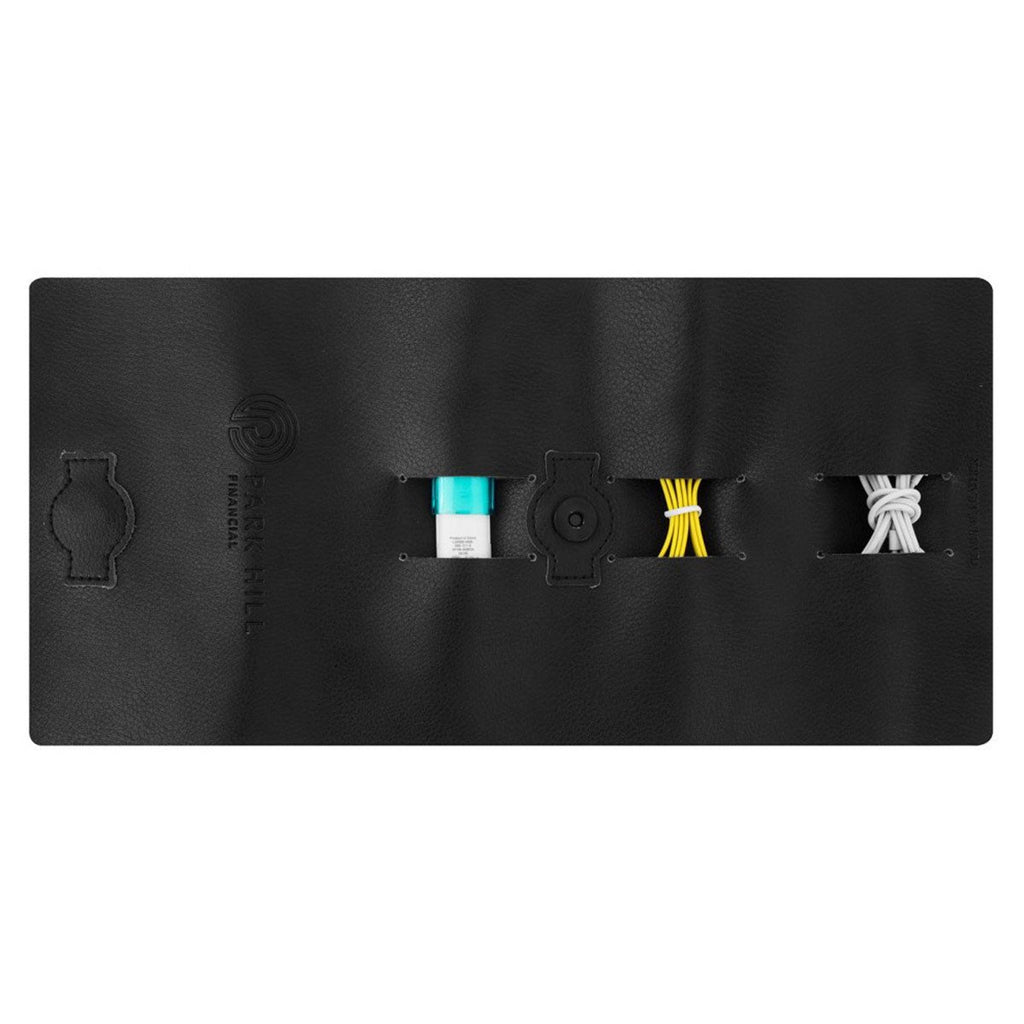 Gemline Black Emerson Leather Cord Wrap