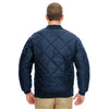 UltraClub Men's Navy Puffy Workwear Jacket with Quilted Lining