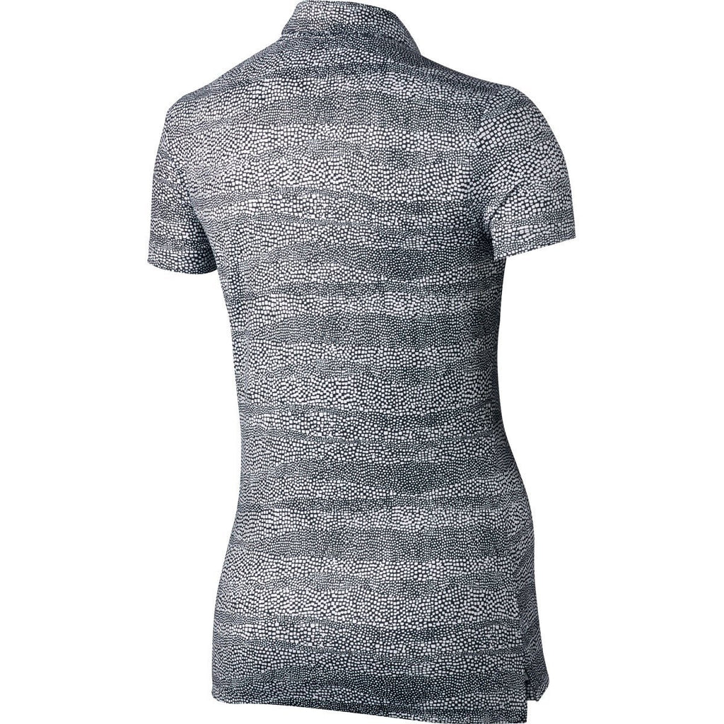 Nike Women's Black Precision Zebra Print Polo