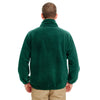 UltraClub Men's Forest Green Iceberg Fleece Quarter-Zip Pullover