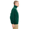 UltraClub Men's Forest Green Iceberg Fleece Quarter-Zip Pullover
