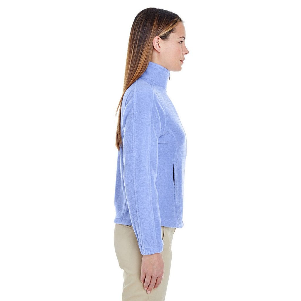 UltraClub Women's Lilac Iceberg Fleece Full-Zip Jacket