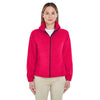 UltraClub Women's Red Iceberg Fleece Full-Zip Jacket
