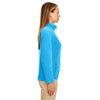 UltraClub Women's Kinetic Blue Microfleece Full-Zip Jacket