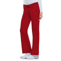 Dickies Women's Red EDS Signature Low-Rise Drawstring Cargo Pant