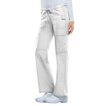 Dickies Women's White EDS Signature Low-Rise Drawstring Cargo Pant