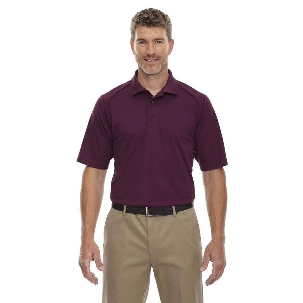 Extreme Men's Burgundy Eperformance Shield Snag Protection Short-Sleeve Polo